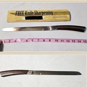 Vintage Eldan MCM Slicing Butcher Carving Knife Stainless Steel Made In Japan